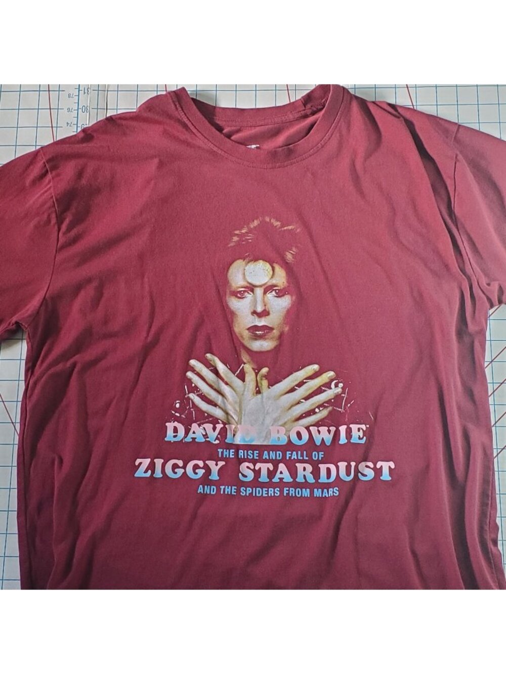 David Bowie The Rise And Fall Of Ziggy Stardust Men's Size Large T-Shirt 2024